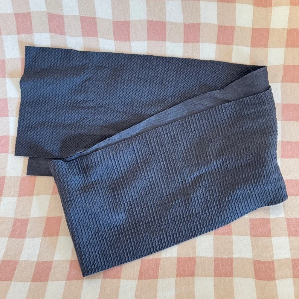 Dark Gray Soft Big Bow Headband